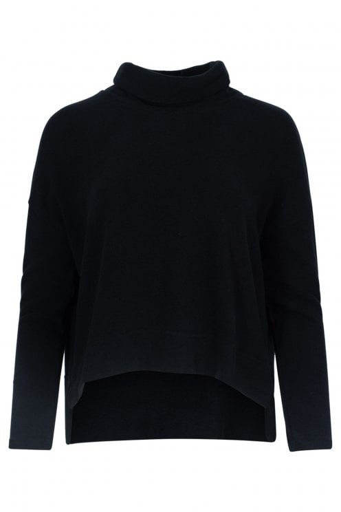 Plain Fleece Roll Neck Pullover Notte