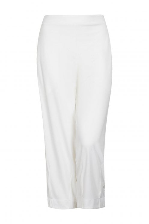 Pleated Cuff Pants Ivory