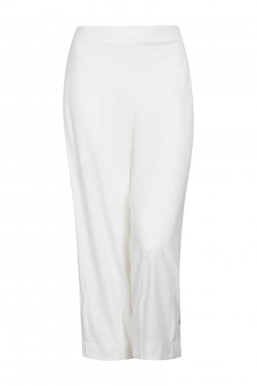 Pleated Cuff Pants Ivory