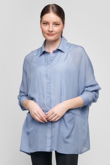 Pocket Blouse Blue