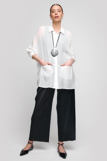 Pocket Blouse White