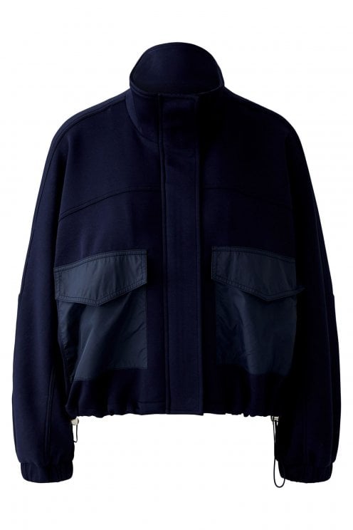 Pocket Detail Jacket Dark Blue