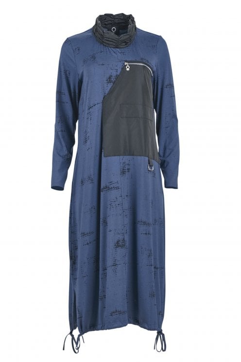 Print Dress Blue