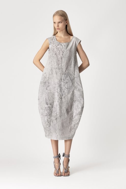 Print Dress Carbon
