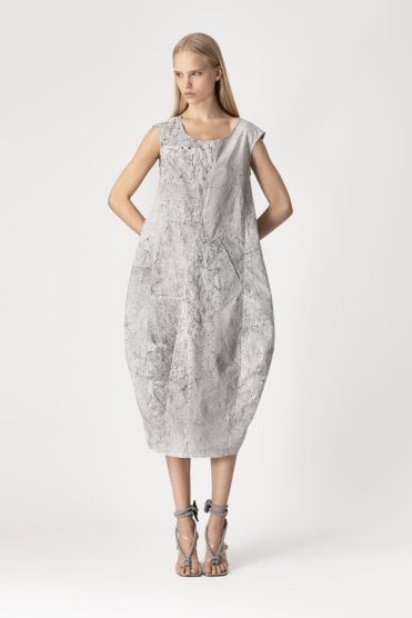 Print Dress Carbon