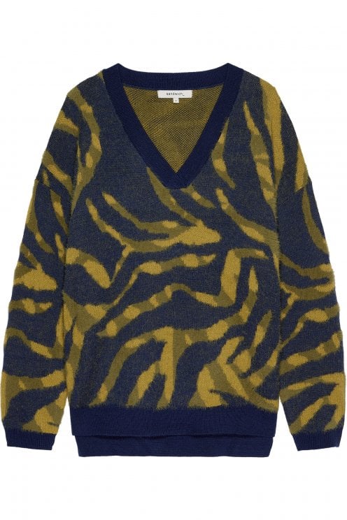 Print Sweater Blue Print
