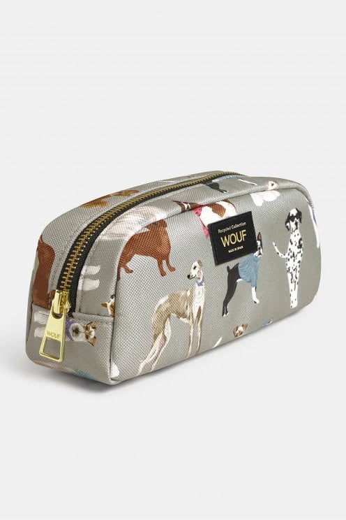 Puppy Pencil Case Grey