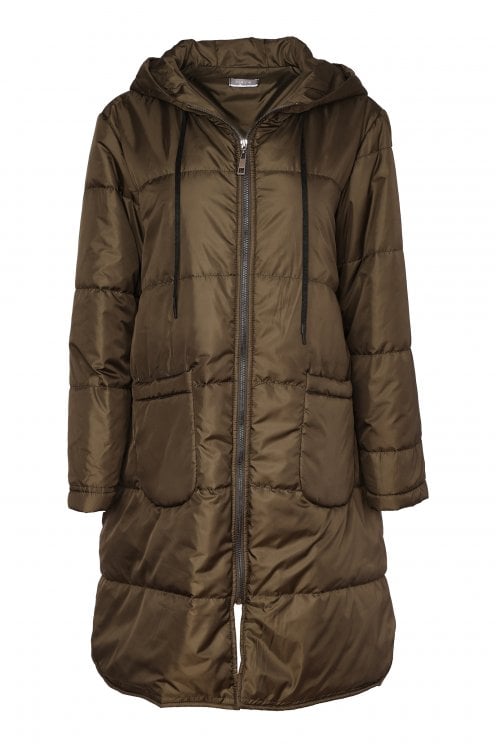 Quilted Coat With Hood Thyme