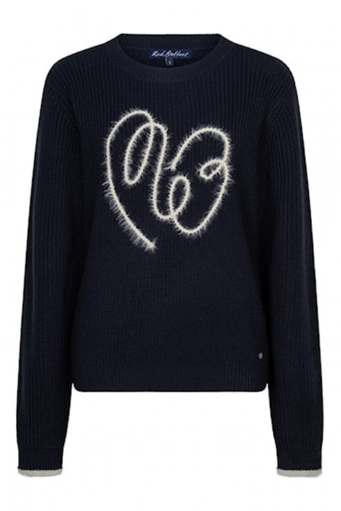 Ribbon Logo Pullover Navy