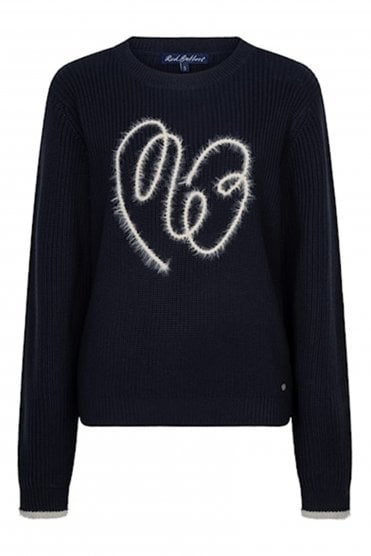 Ribbon Logo Pullover Navy