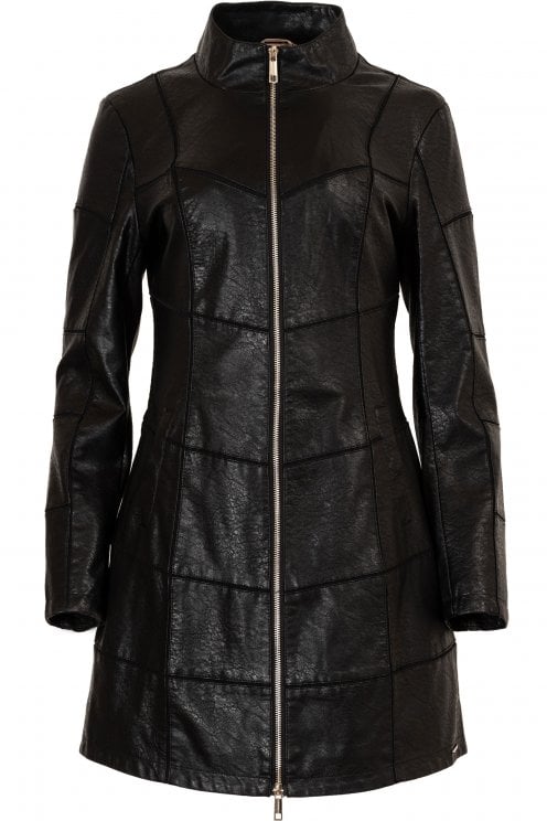 Britas Faux Leather Coat