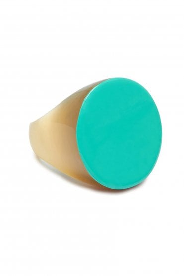 Round Ring Aqua Marine