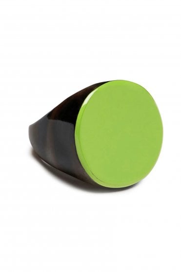 Round Ring Lime Green