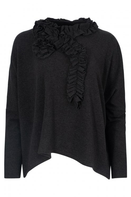 Ruches Pullover Carbone
