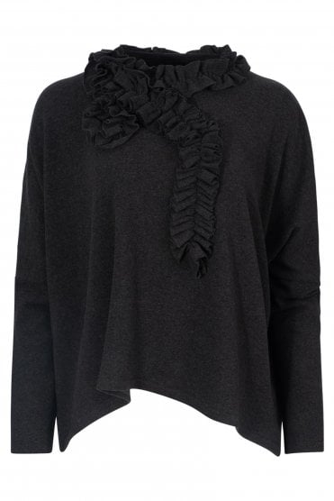 Ruches Pullover Carbone