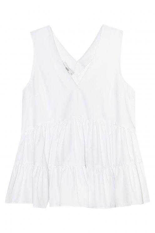 Ruffle Top White