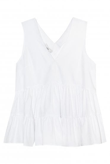 Ruffle Top White