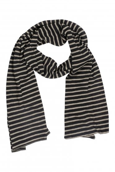 Scarf Anthracite Stripe