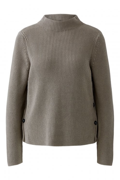 Side Button Pullover Brindle