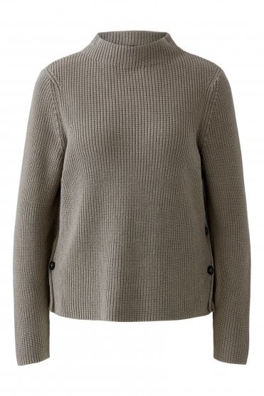 Side Button Pullover Brindle