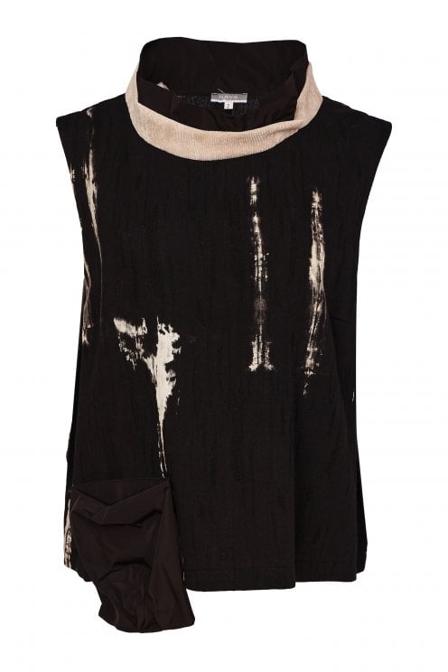 Sleeveless Placement Print Top