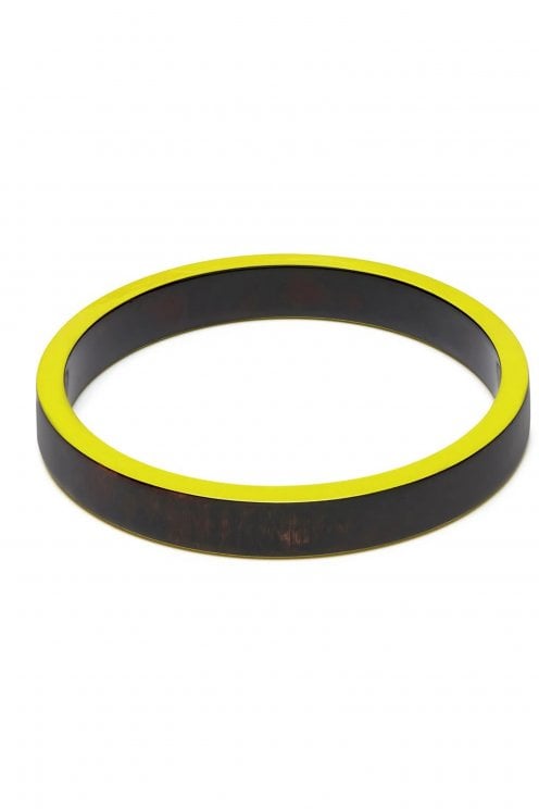 Slim Bangle Chartreuse/black