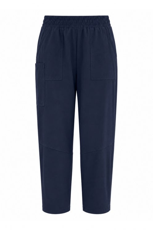 Slim Leg Pants With Side Pocket French Blue