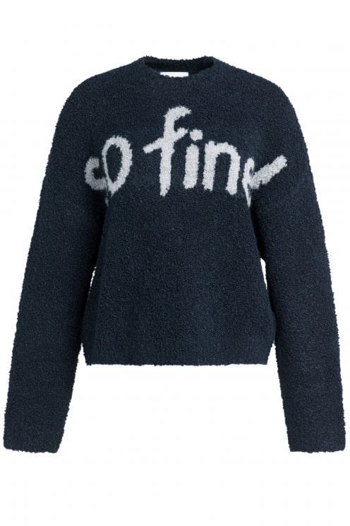So Fine Pullover Cat Black