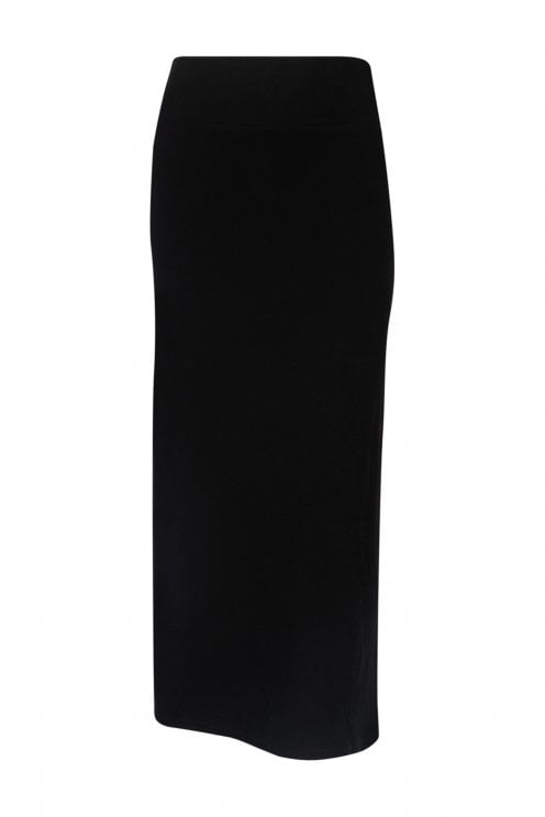 Soft Knit Skirt Black