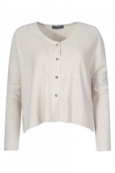 Soft Knit V-neck Cardigan Ivory