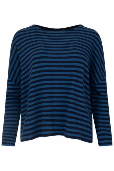 Soft Ministripe Pullover Oceano