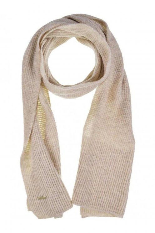 Soft Shimmer Knitted Scarf Pebble
