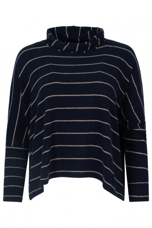 Soft Stripe Cowl Knit Oceano