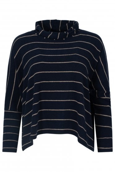 Soft Stripe Cowl Knit Oceano