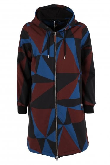 Softshell Raincoat Black Ocean