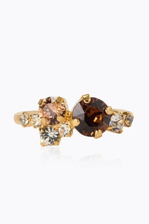 Stardust Ring Gold/topaz