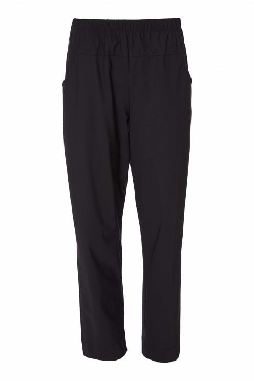Straight Leg Travel Fabric Trouser Black