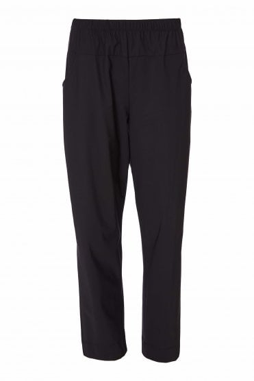 Straight Leg Travel Fabric Trouser Black