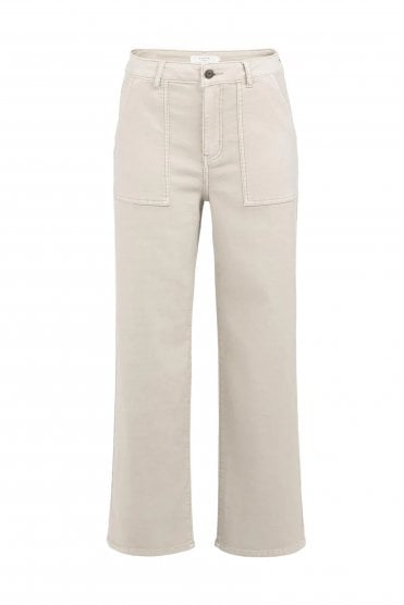 Straight Leg Trousers Oxford Tan Brown