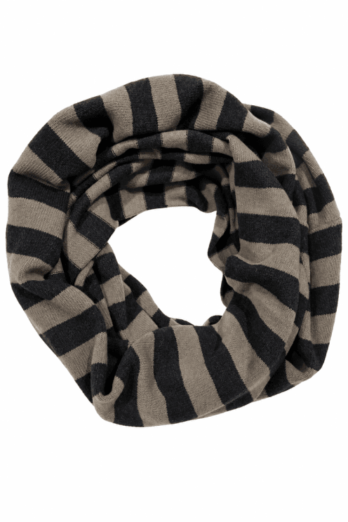 Stripe Soft Knit Loop Scarf