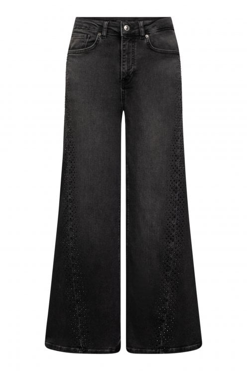 Sventy Crop Bling Jeans Asphalt