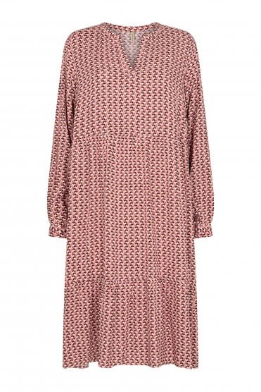Talita 3 Dress Shadow Rose