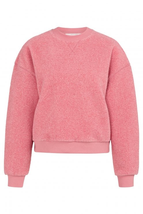 Teddy Sweater Rose Red Mel