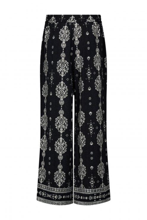 Tilly Printed Trouser Black/off White