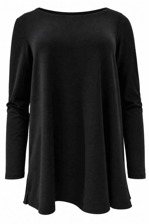Top With Contrast Self Pattern Pleat Back