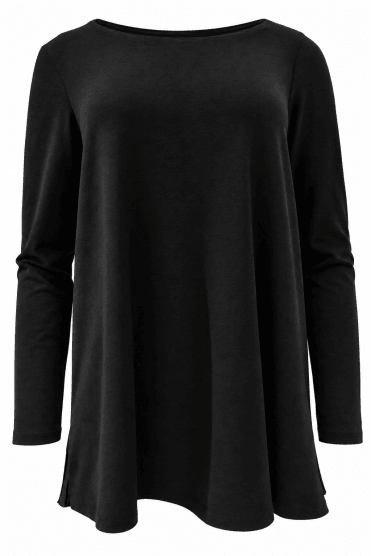 Top With Contrast Self Pattern Pleat Back