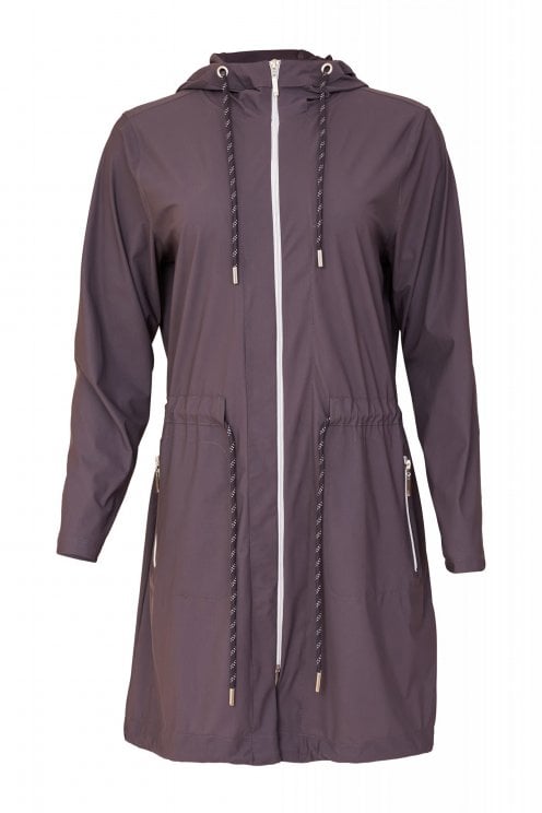 Travel Fabric Coat Charcoal