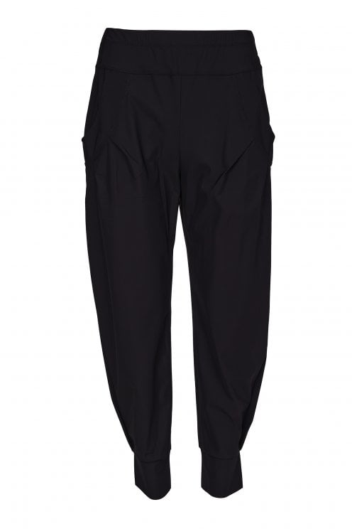 Travel Fabric Cuff Trouser Black