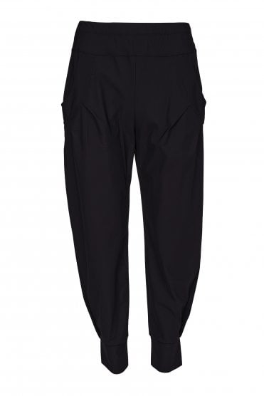 Travel Fabric Cuff Trouser Black