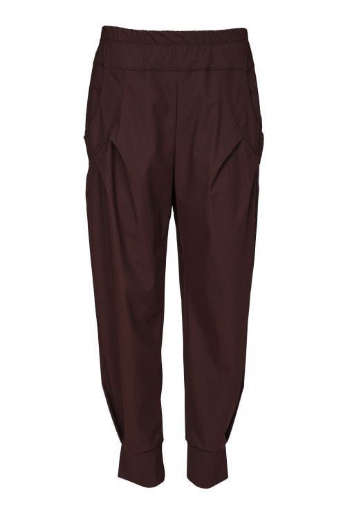 Travel Fabric Cuff Trouser Choko